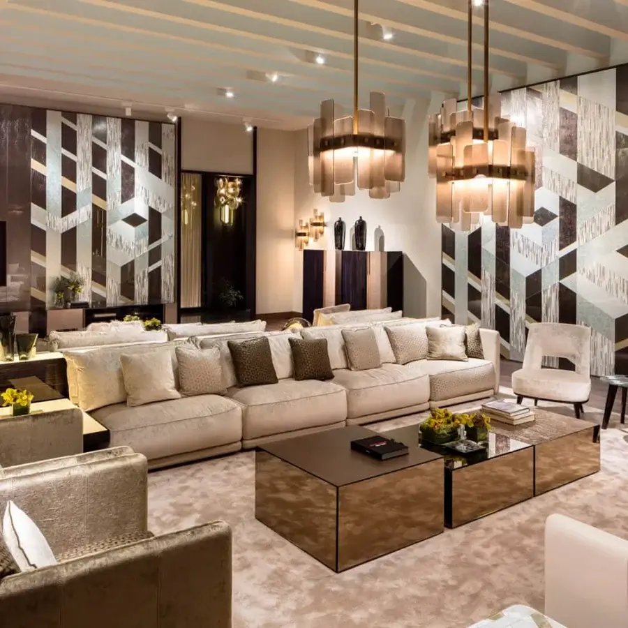 Exceptional Sicis Oscar suspension lamp crafted in brass with translucent rings and antique bronze finish