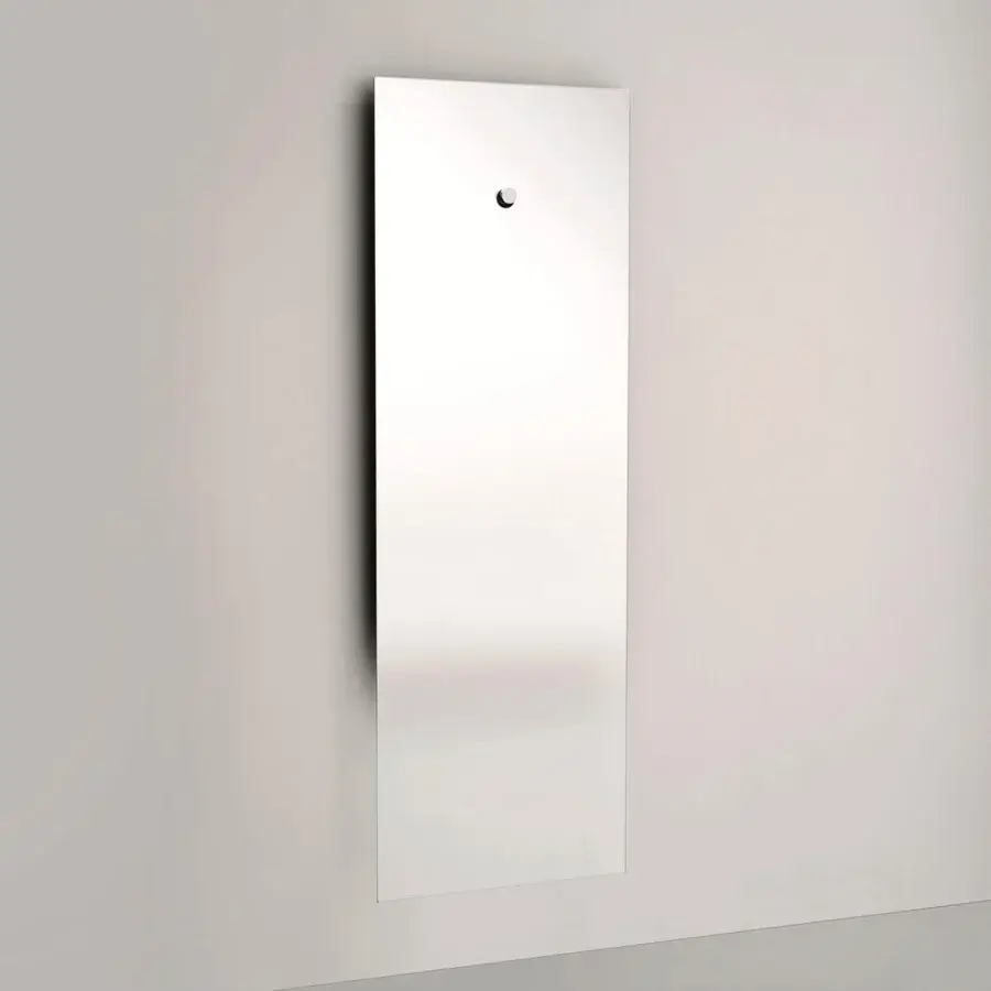 Superior Glas Italia Fiction mirror crafted in extralight glass with degrading shaded silvering and glossy finish