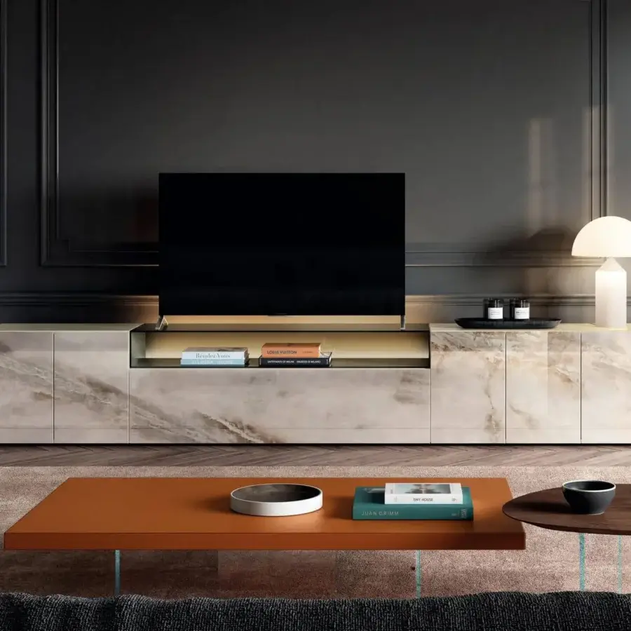 Exceptional Oluce Atollo Glass Lamp crafted in white opaque transitioning to clear glass with a satin metallic base