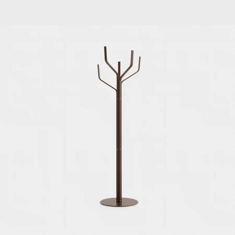 Distinguished Lapalma Albero coat stand with a contemporary tree-like silhouette crafted in metal with a dark bronze-toned satin finish