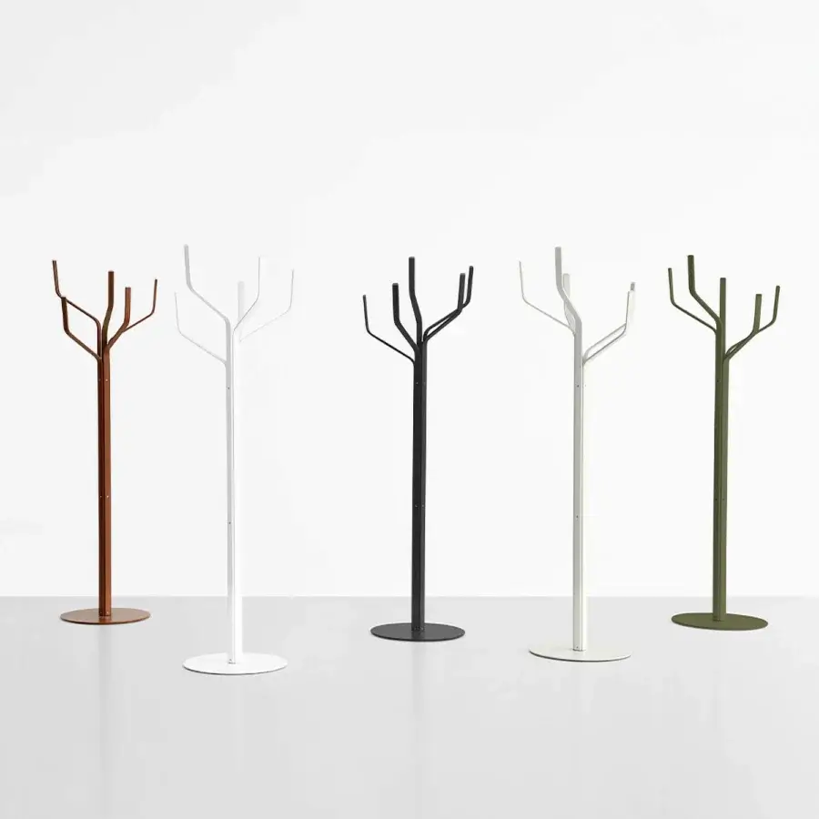 Superior Lapalma Albero coat stand with branching arms crafted in warm brown metal and smooth matte finish