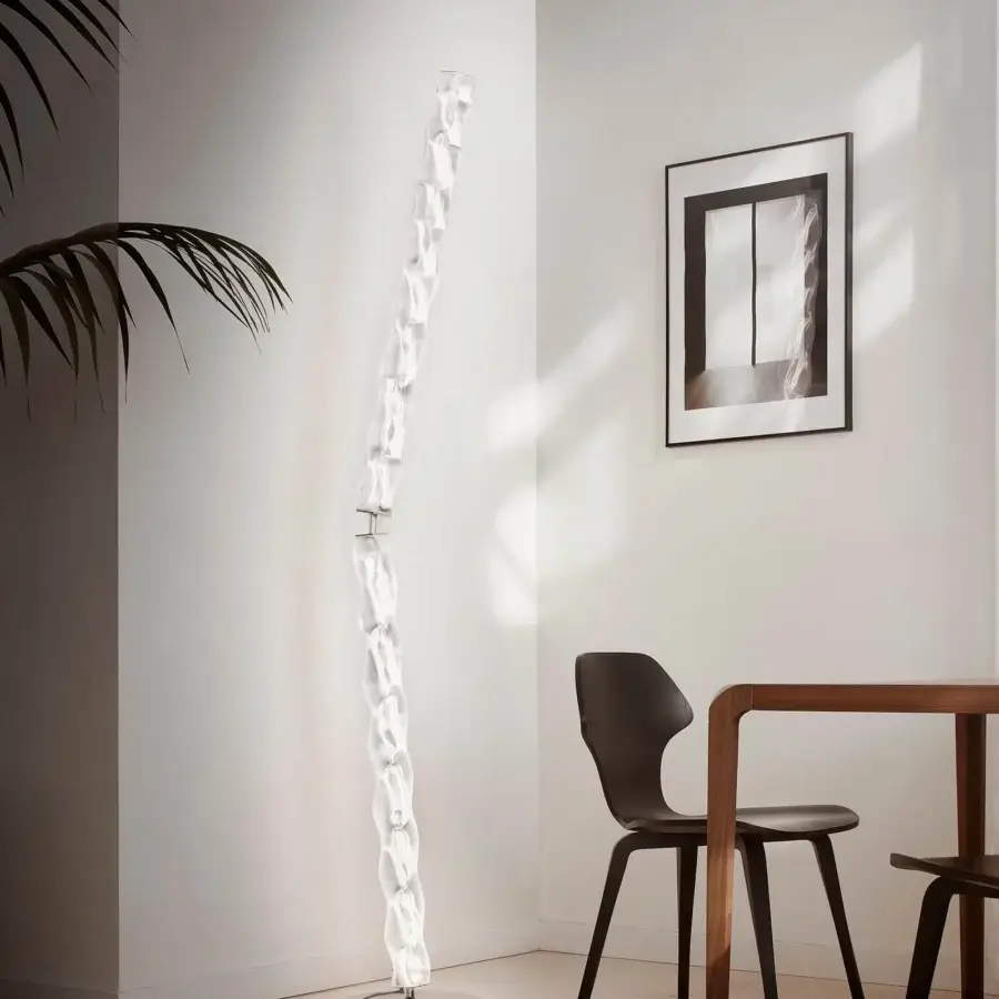 Captivating Slamp Hugo floor lamp embodying graceful form with translucent Lentiflex material and matte finish