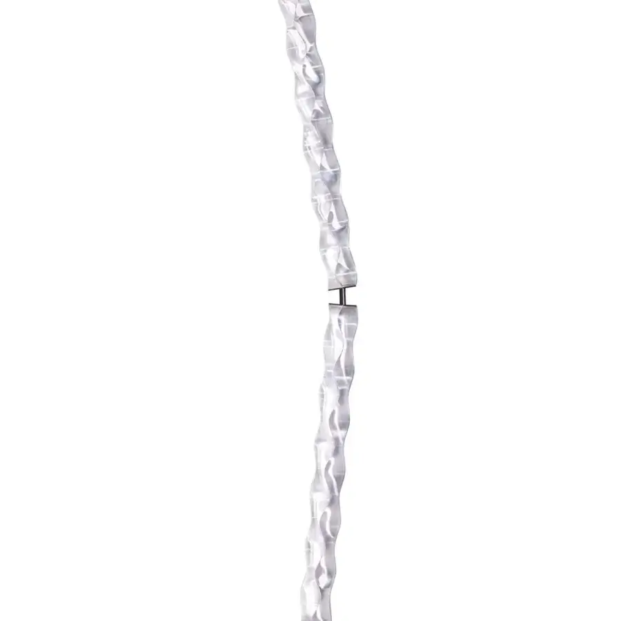 Distinctive Slamp Hugo floor lamp embodying contemporary style with Lentiflex® material and soft off-white glow