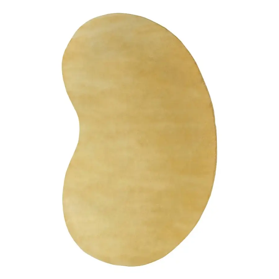 Exceptional Amini Ciclopi-Sasso rug hand-knotted in pure organic wool with a softly organic, asymmetrical shape and hand-washed finish