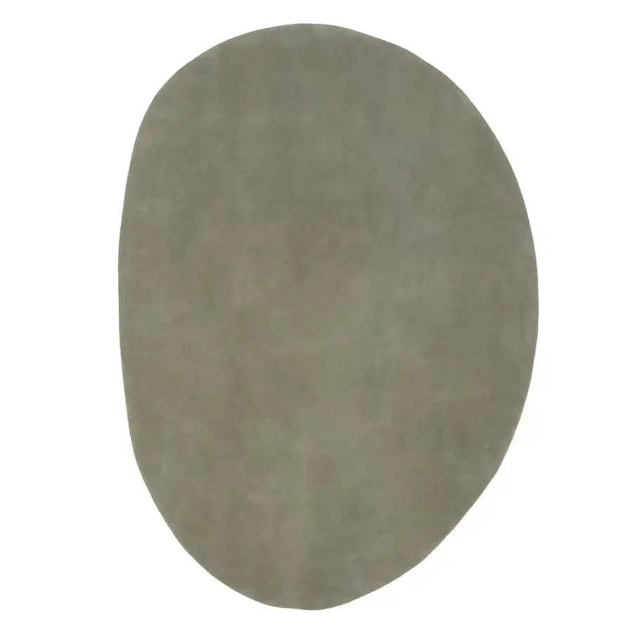Distinguished Amini Ciclopi-Pietra rug hand-knotted in pure organic wool with a hand-washed, clipped, and carved finish