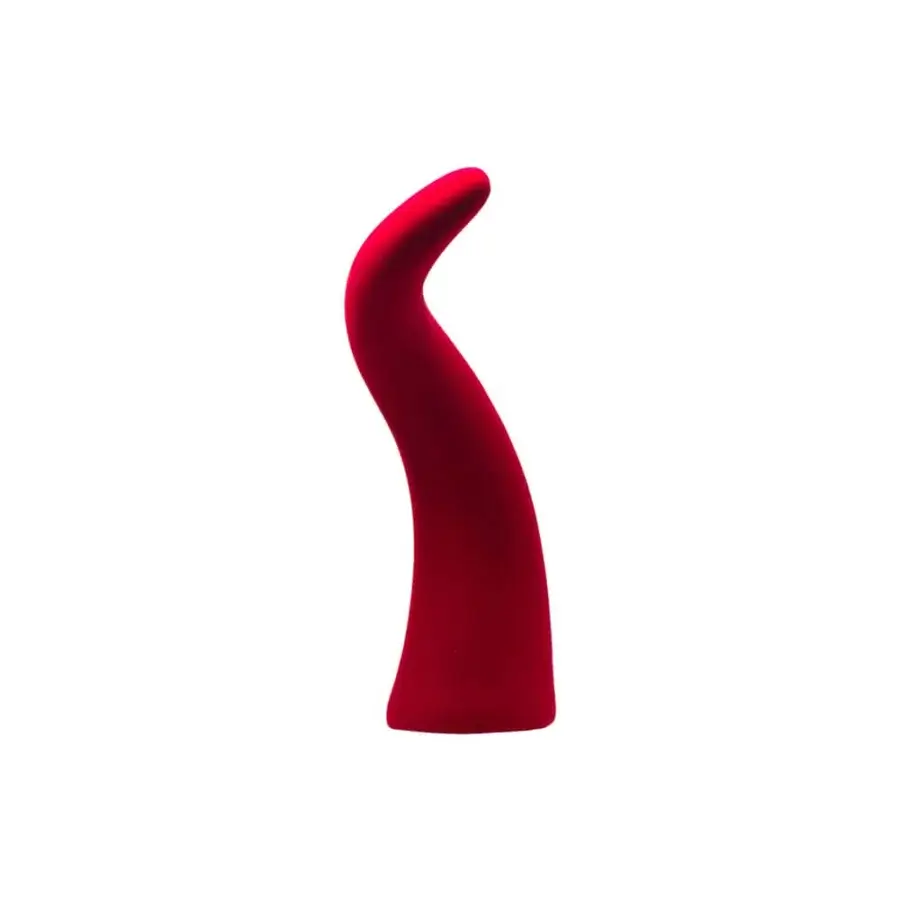 Lavish Adriani e Rossi Horn Velvet Sculpture set sculpted with organic form in ruby velvet finish