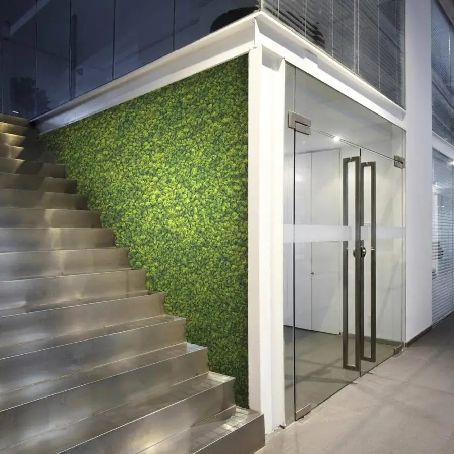 Distinguished Adriani e Rossi Lichen Green Wall covering crafted with preserved lichen for a tactile, organic aesthetic