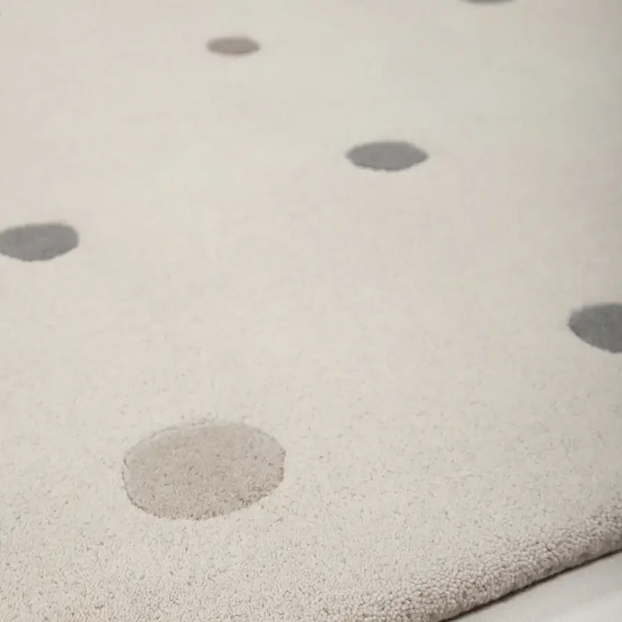 Lavish Amini JC-1 Bubbles rug with dynamic circular motifs hand-tufted in New Zealand wool with carved finish