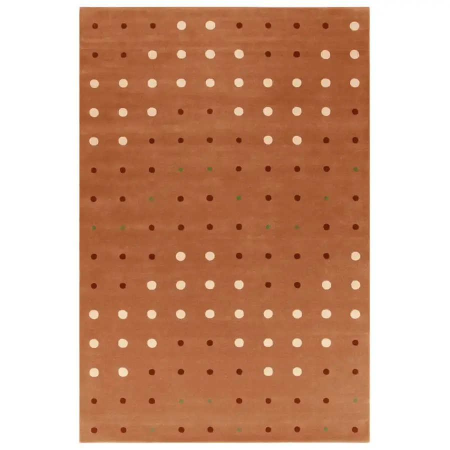 Distinguished Amini JC-1 Bubbles rug with circular motifs hand-tufted in New Zealand wool with a carved pile finish