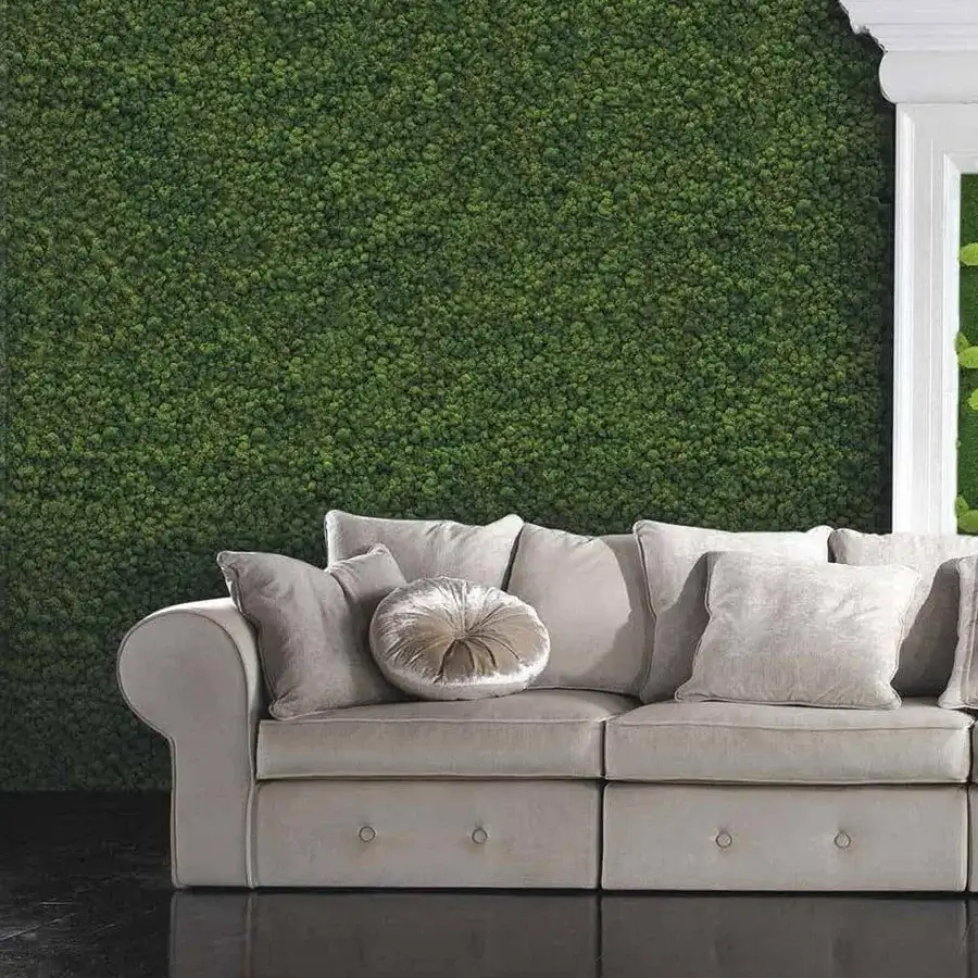 Superior Adriani e Rossi Lichen Green Wall with uniform vibrant vegetation built from sustainable materials