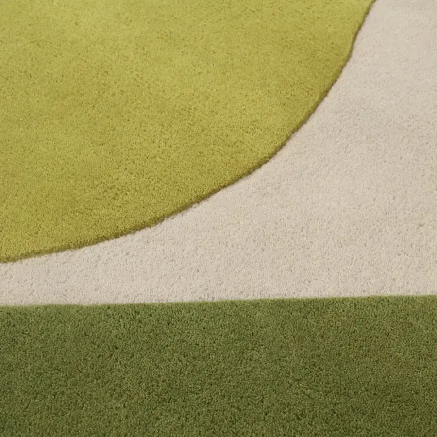 Sophisticated Amini JC-7 Isola rug with abstract color blocking crafted in New Zealand wool with cut pile finish