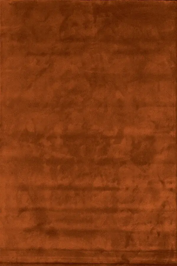 Distinguished Egoitaliano Eros rug crafted in reddish-brown terracotta polyamide with a synthetic jute backing and subtly textured matte finish