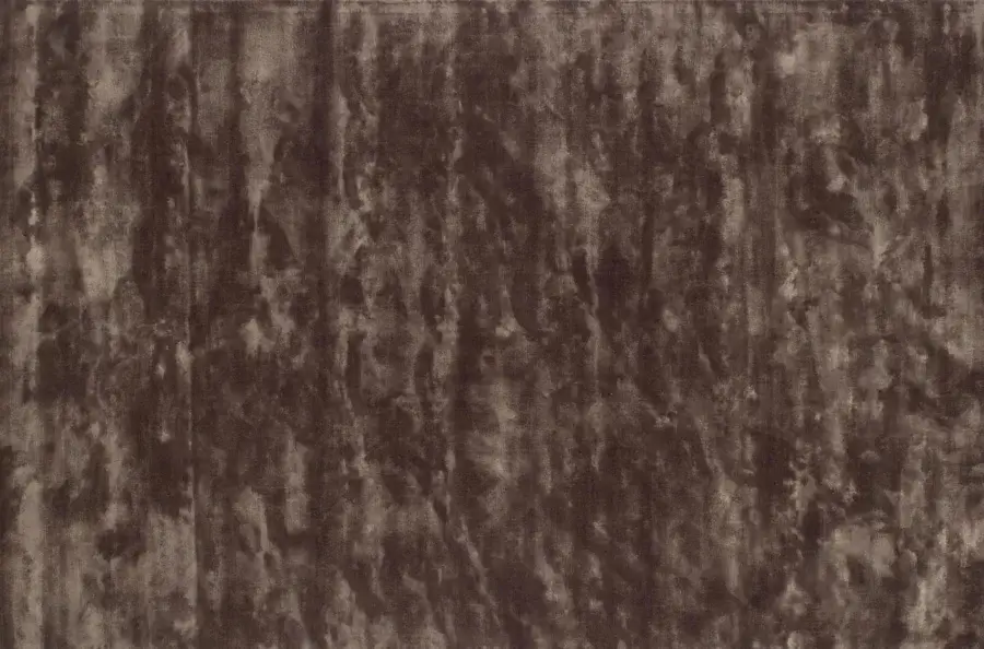 Distinguished Egoitaliano Petra rug in muted dark brown cotton and breathable tencel with a heavily textured finish