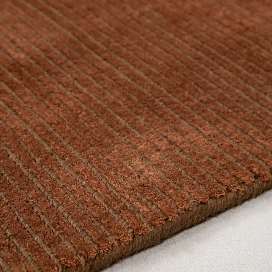 Distinguished Amini Twilight rug hand loomed in Tibetan wool and natural silk with a delicately textured pile loop and cut finish