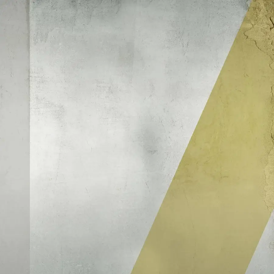 Superior Adriani e Rossi Diagonal Wallpaper with a subtly textured surface in light gray and muted golden-yellow fiberglass