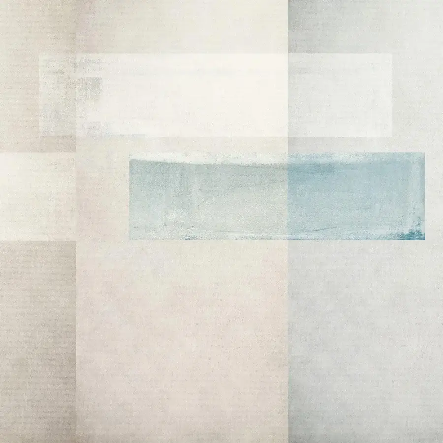 Distinguished Adriani e Rossi Opera Wallpaper with geometric composition in off-white and pale blue-grey tones, crafted with a fiberglass base