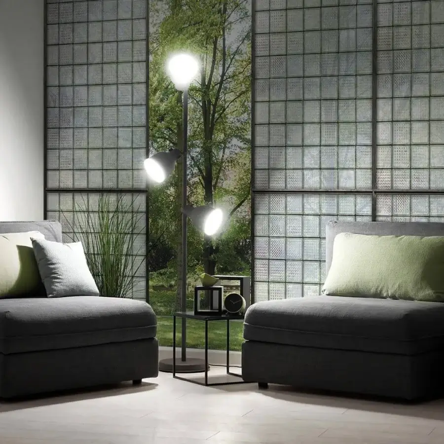 Exceptional Adriani e Rossi Views wallpaper crafted with glass-like panels and a cement base offering varying textures for a contemporary aesthetic