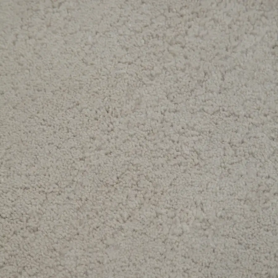 Superior Amini Ciclopi-Atollo rug hand-knotted in serene off-white pure organic wool with clipped carved detailing