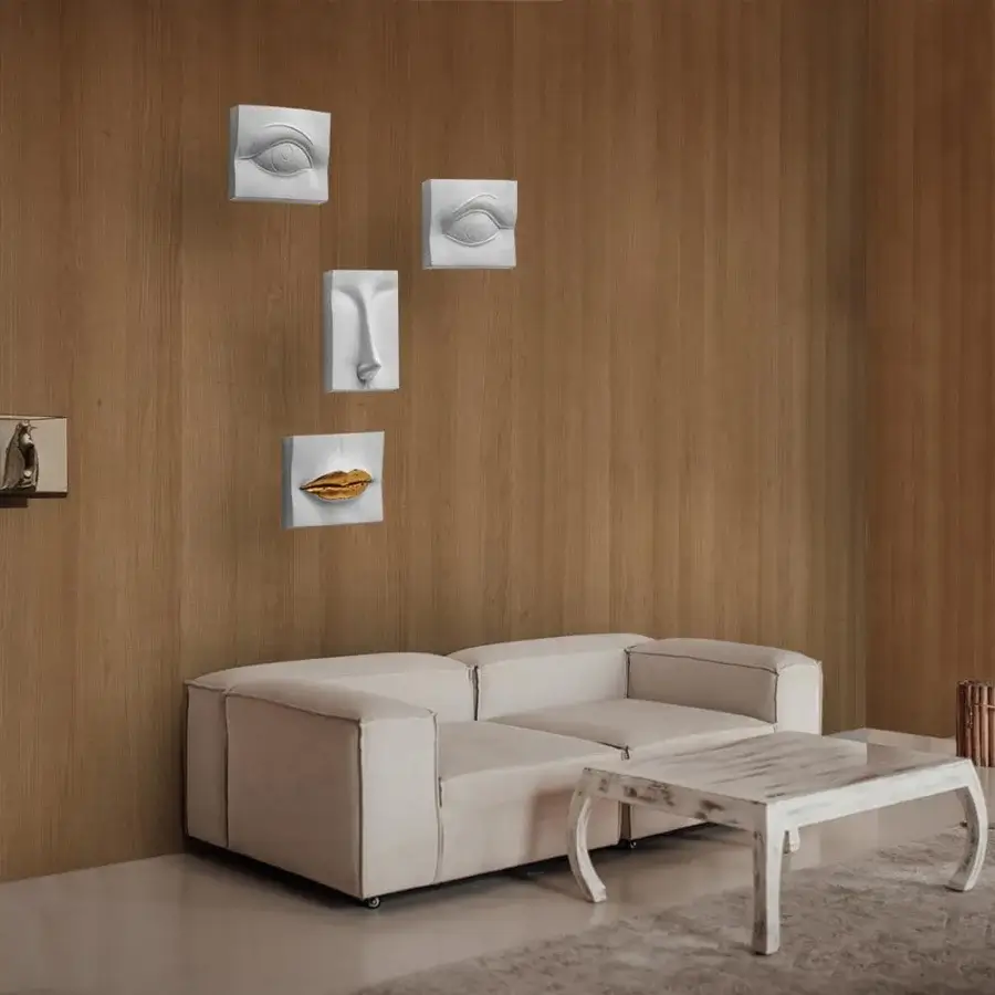 Superior Adriani e Rossi Walnut Wallpaper displays a repeating rectangular pattern in warm brown with textured finish