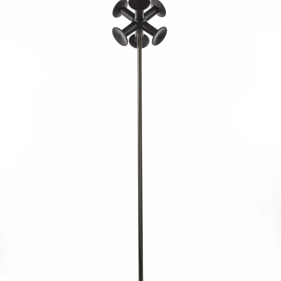 Captivating Porada Nodo coat rack crafted in solid ash wood and metal with a muted gray finish