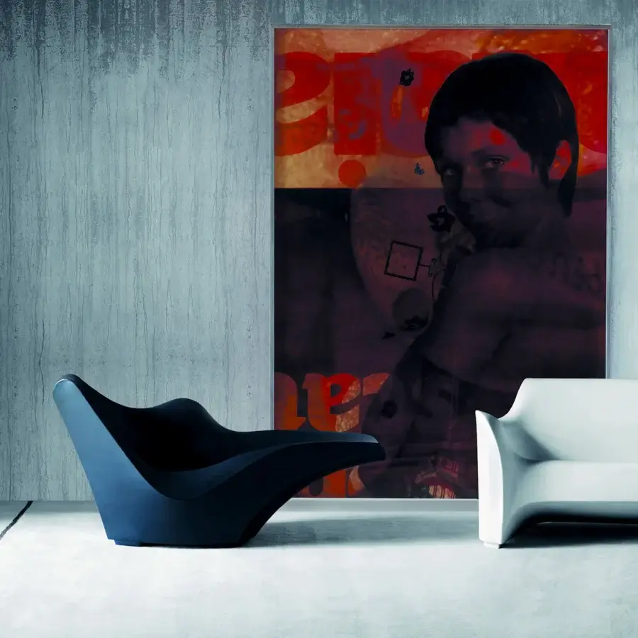 Exceptional Driade Tokyo-Pop chaise lounge crafted in deep blue molded polyethylene with a glossy finish