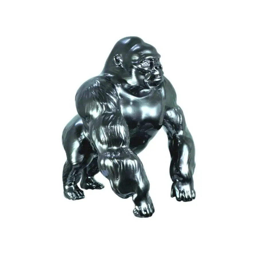 Gorilla - Chrome Sculpture #1