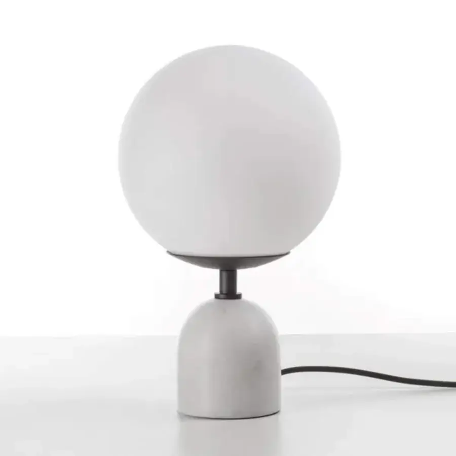 Exceptional Porada Ekero lamp with white opaline glass diffuser and pewter grey metal structure crafted in Italy