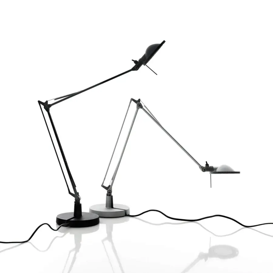 Distinguished Luceplan Berenice lamp crafted in die-cast aluminum and Rynite with a smooth satin finish