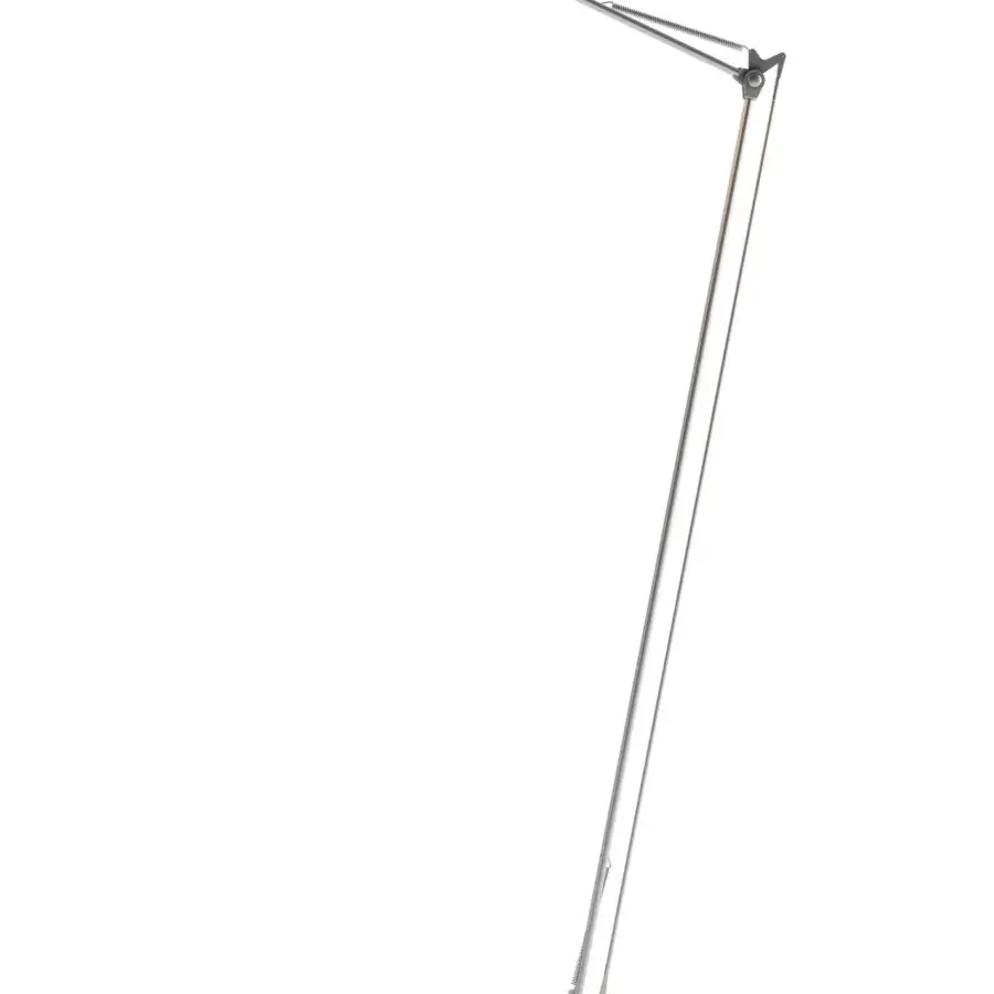 Elegant Luceplan Berenice floor lamp with slender metal construction and satin finish for focused illumination
