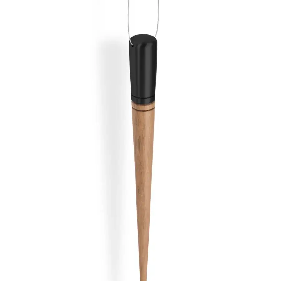 Exceptional Nomon Péndulo Premium pendulum clock crafted in wood with satin finish and matte black upper section