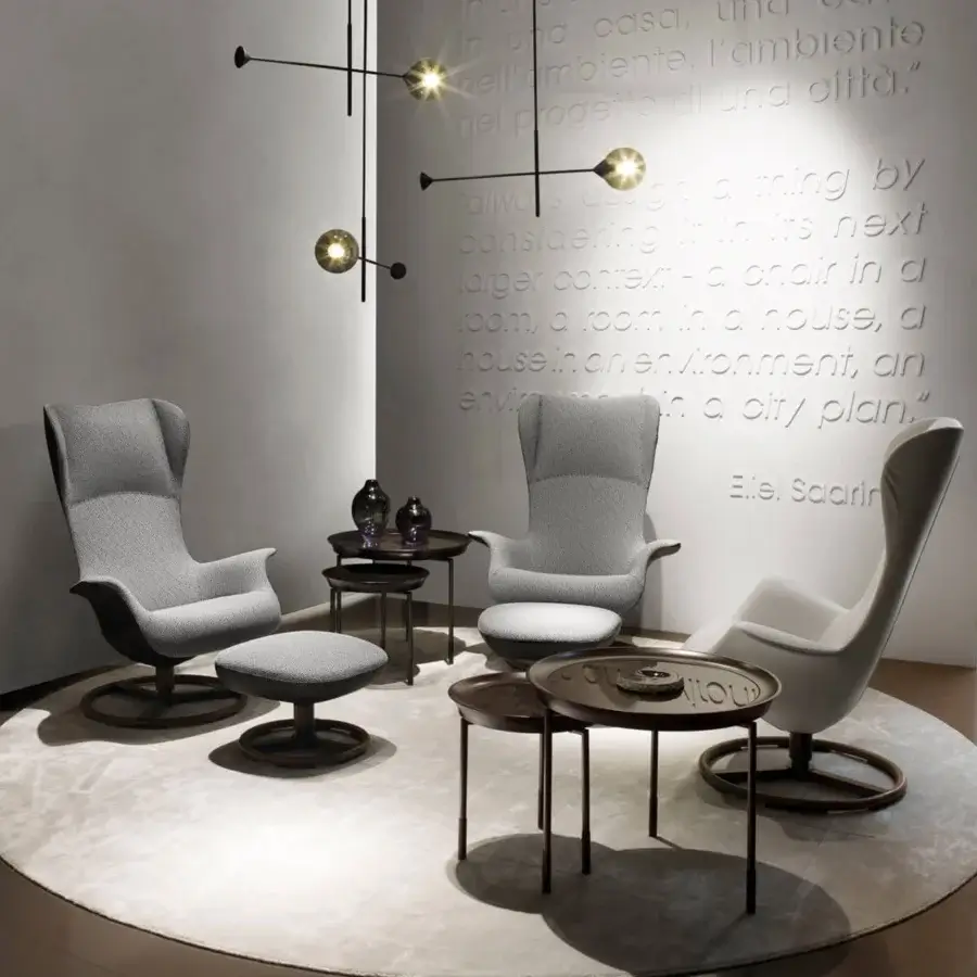 Luxury Giorgetti Athene side table with radiant glacé glass top and polished solid maple edge, built with glazed bronzed metal legs