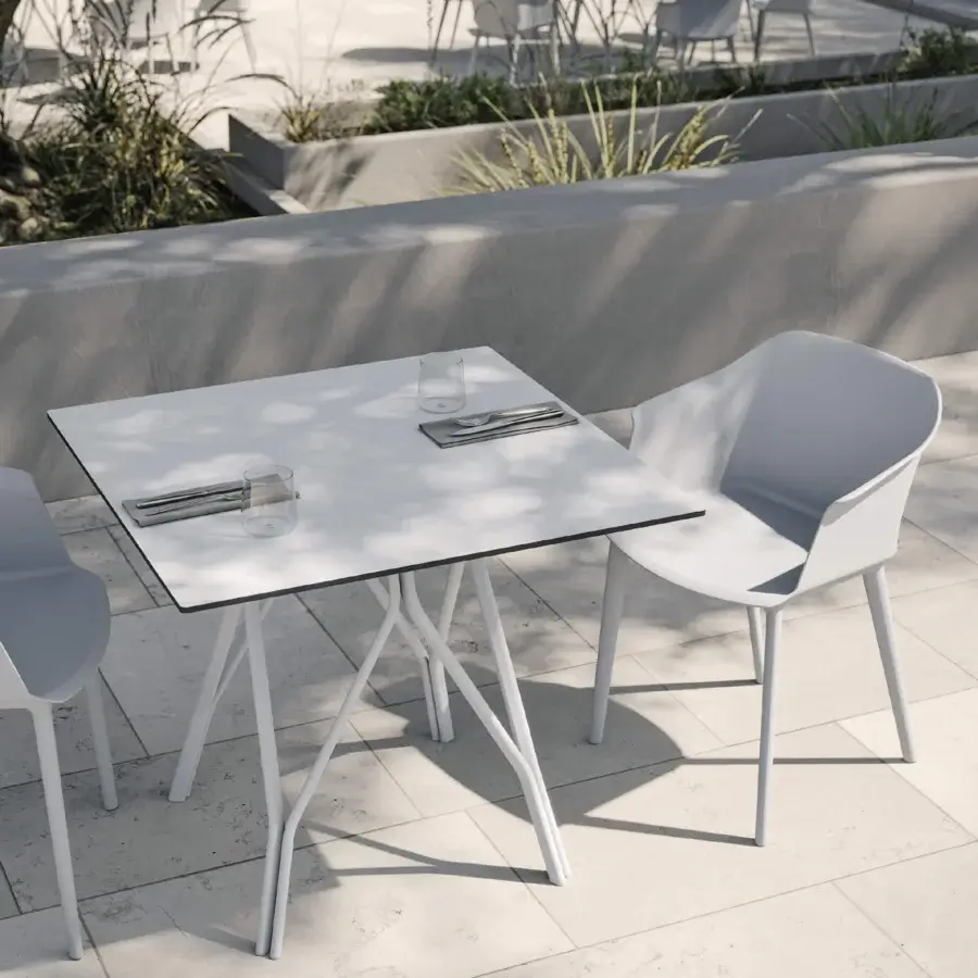 Superior MY YOUR Sofia armchair crafted in white polypropylene with a matte finish and organically curved form