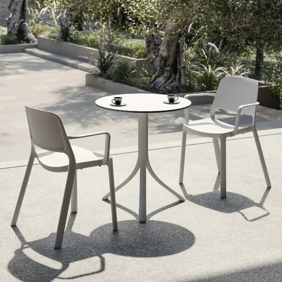 Exceptional MY YOUR Tina chair crafted from durable polypropylene with clean lines and subtly curved armrests