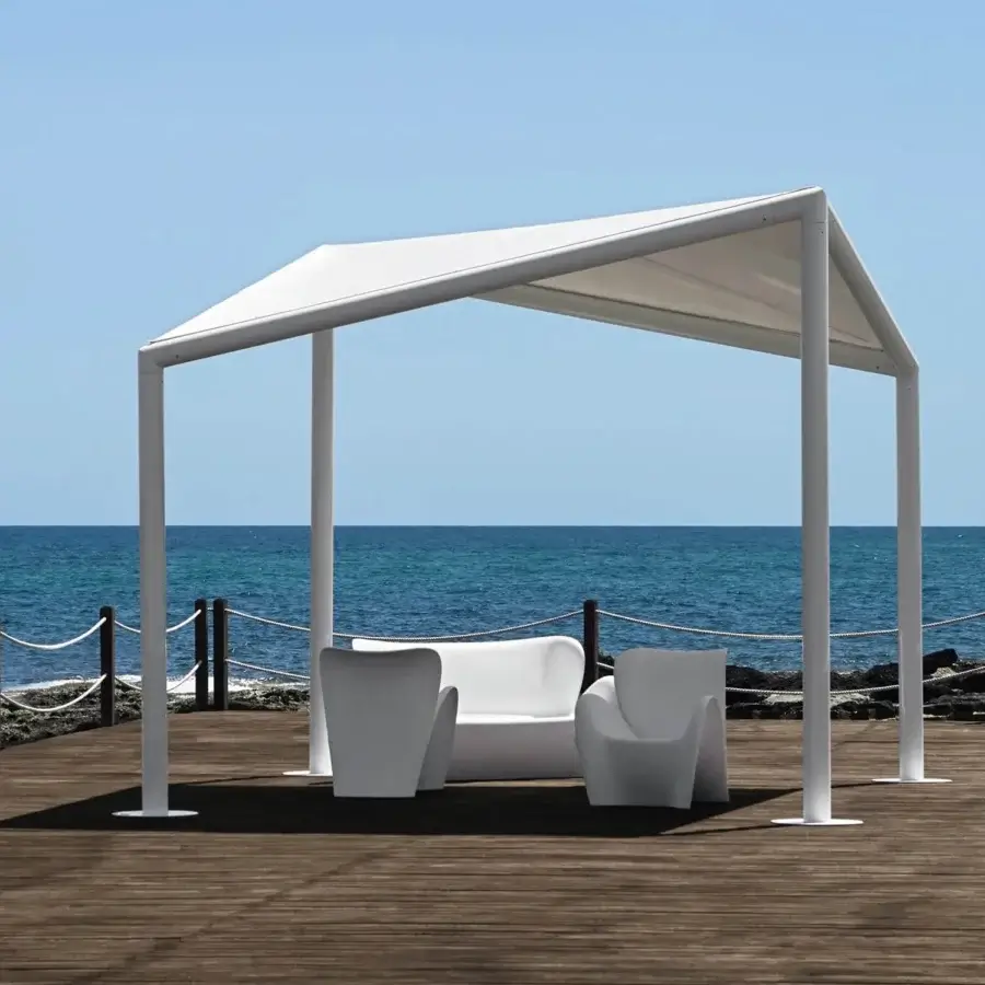 Avant-garde MY YOUR Lily lounge chair with continuously curved lines in matte white synthetic material crafted in Italy
