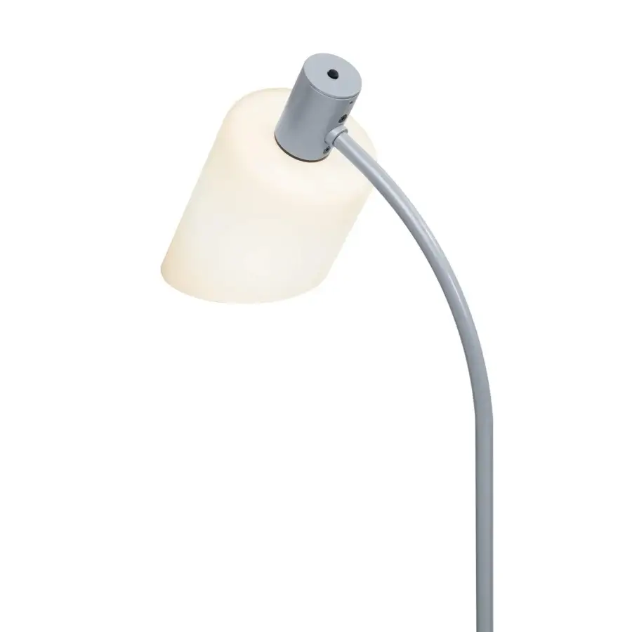 Captivating Nemo Lighting Lampe De Bureau reading floor lamp with steel and translucent glass in cool gray matte finish