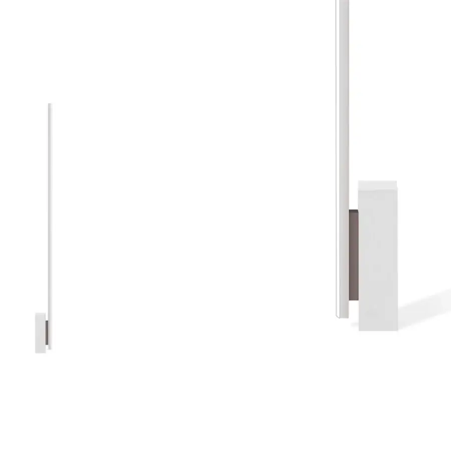 Exceptional Nemo Linescapes floor lamp built in aluminum, PC, and ABS with a smooth matte white finish