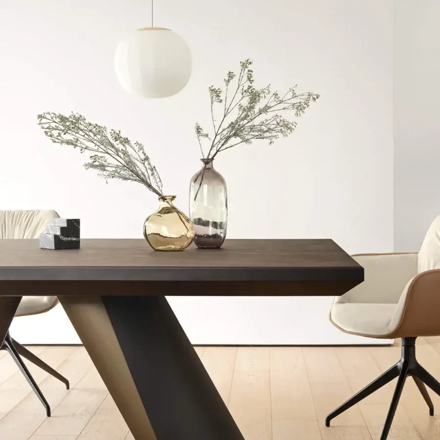 Captivating Luceplan Lita suspension lamp crafted in opaline blown-glass with polished brass structure