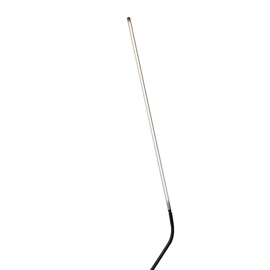 Captivating Nemo Neo floor lamp crafted in black aluminum and technopolymer with diffused 2700K LED illumination