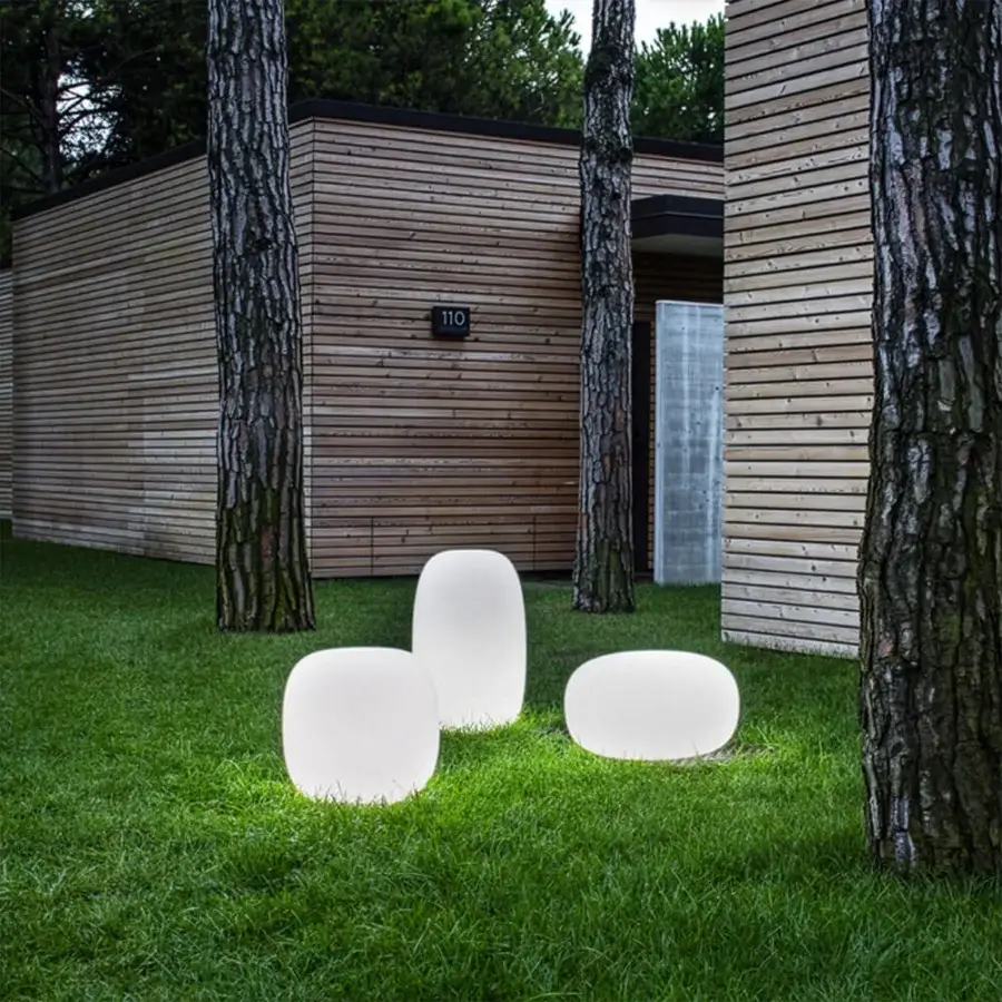 Distinguished MY YOUR Pandora stool with simple organic form crafted in durable synthetic material and smooth matte finish