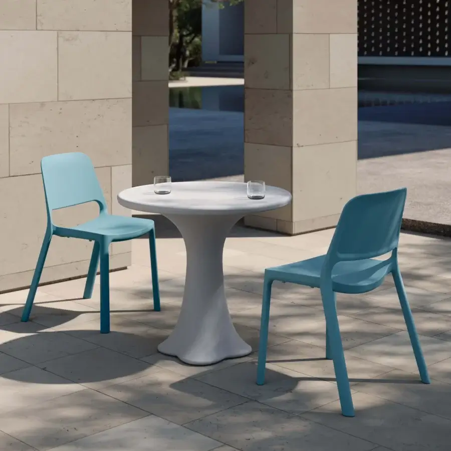 Superior MY YOUR Teddy table crafted in durable synthetic material with a smooth matte finish and shifting neutral tone