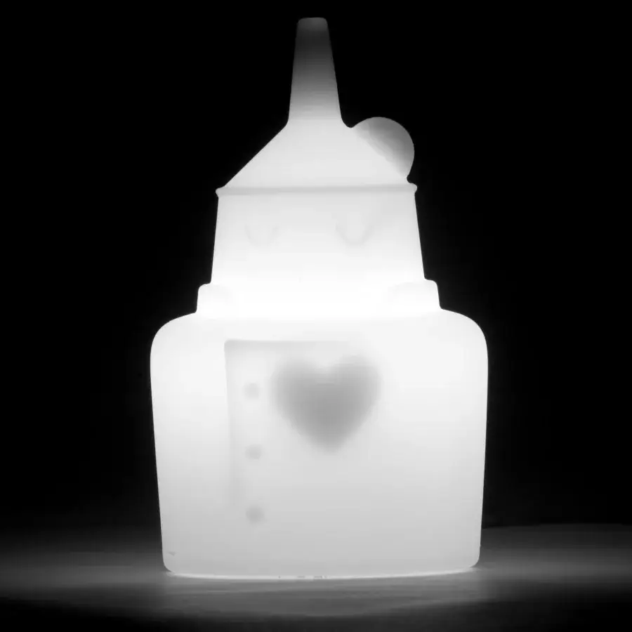 Exceptional MY YOUR Light Tales Pinocchio Moby lamp in white with translucent frosted plastic finish