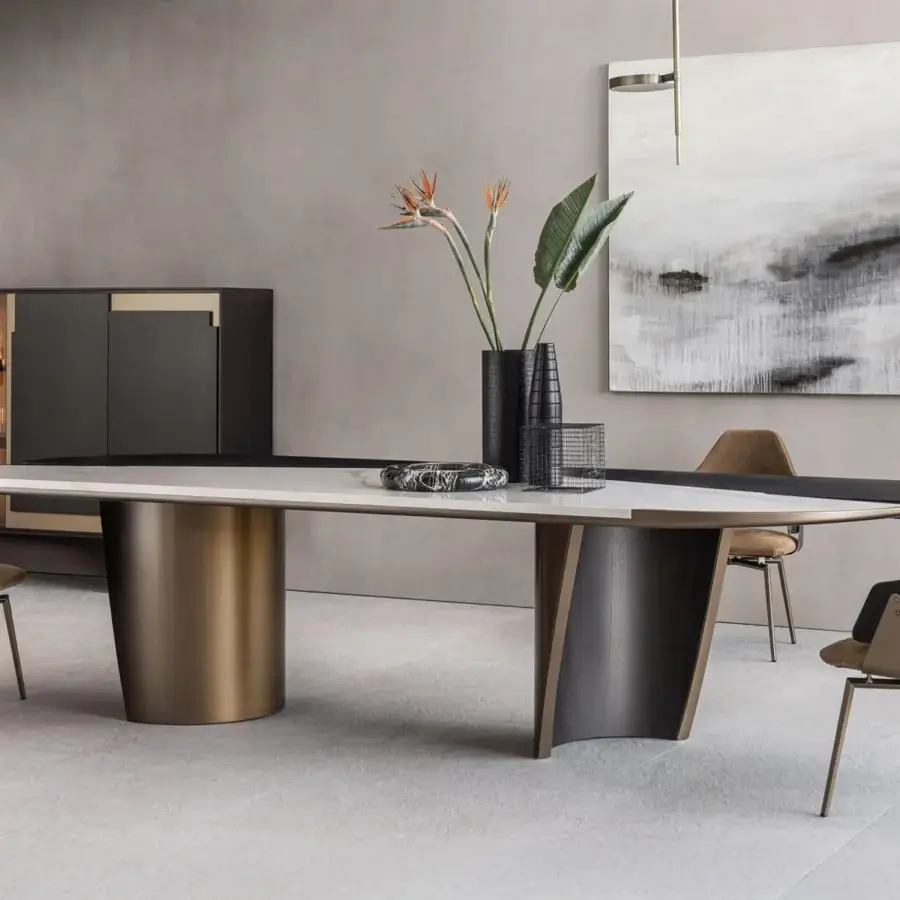 Superior Shake Chloe armchair with varnished steel, padded acrylic fibre upholstery and curved ash plywood backrest crafted in Italy