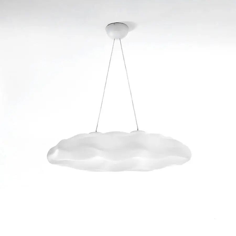Distinguished MY YOUR Nefos suspension lamp crafted in durable Poleasy with a matte finish and contemporary silhouette