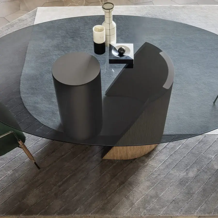 Superior Shake Frame armchair with varnished steel, solid ash wood legs and plush deep green textile upholstery