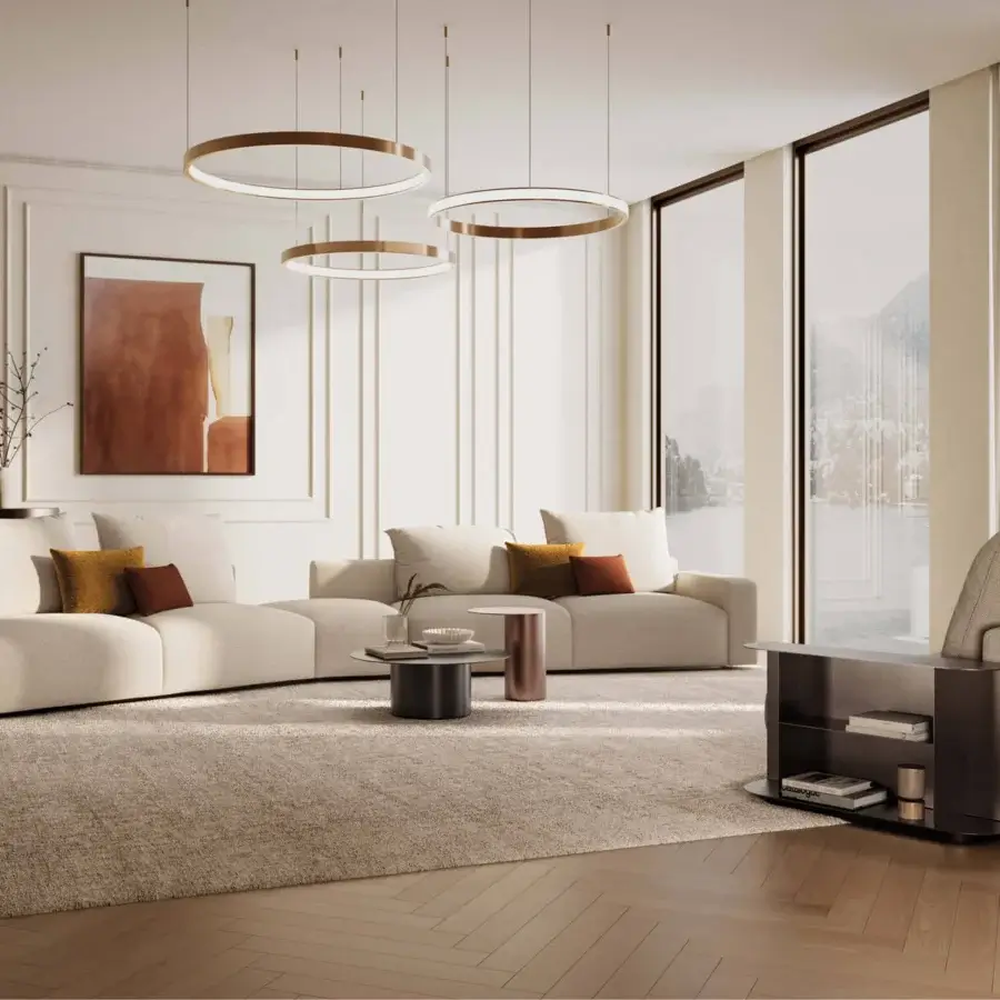 Sophisticated CTS Salotti Eclipse coffee table built in dark charcoal gray metal with a satin finish