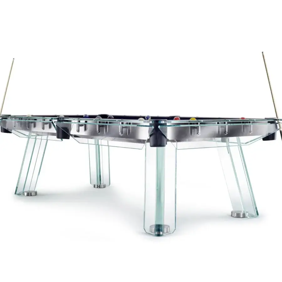 Exceptional Impatia Tocco cue rack crafted in Italy with silver-grey marble and a polished glossy finish