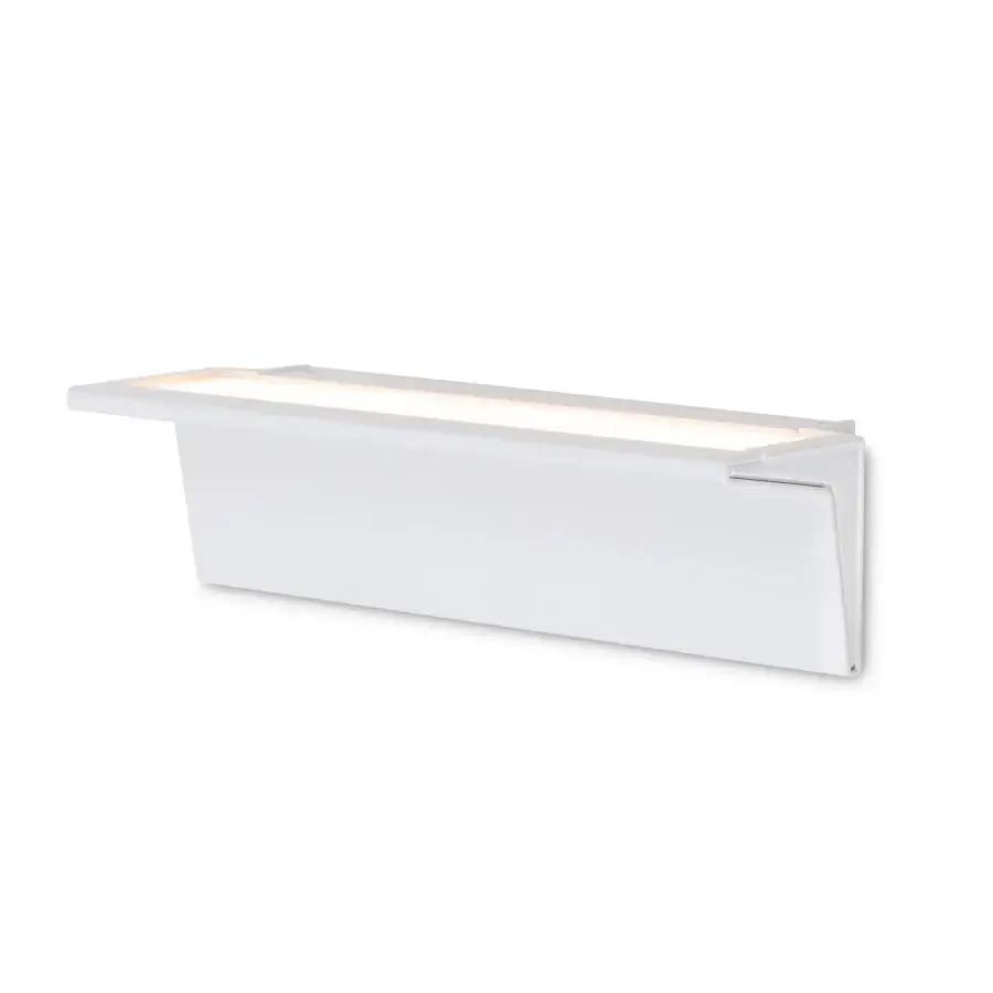 Superior Nemo Lighting Zena wall lamp built in recyclable aluminum with a matte white finish and diffused glow