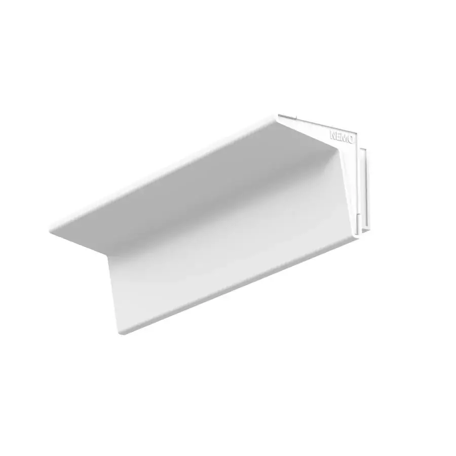 Distinguished Nemo Lighting Zena wall lamp crafted in recyclable aluminum with a smooth matte white finish