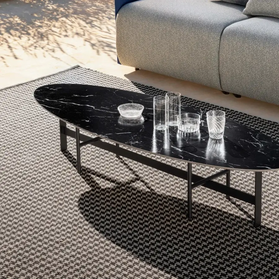 Superior MY YOUR Aladdin rug hand-sewn from durable rope with a contemporary geometric pattern in beige and gray shades