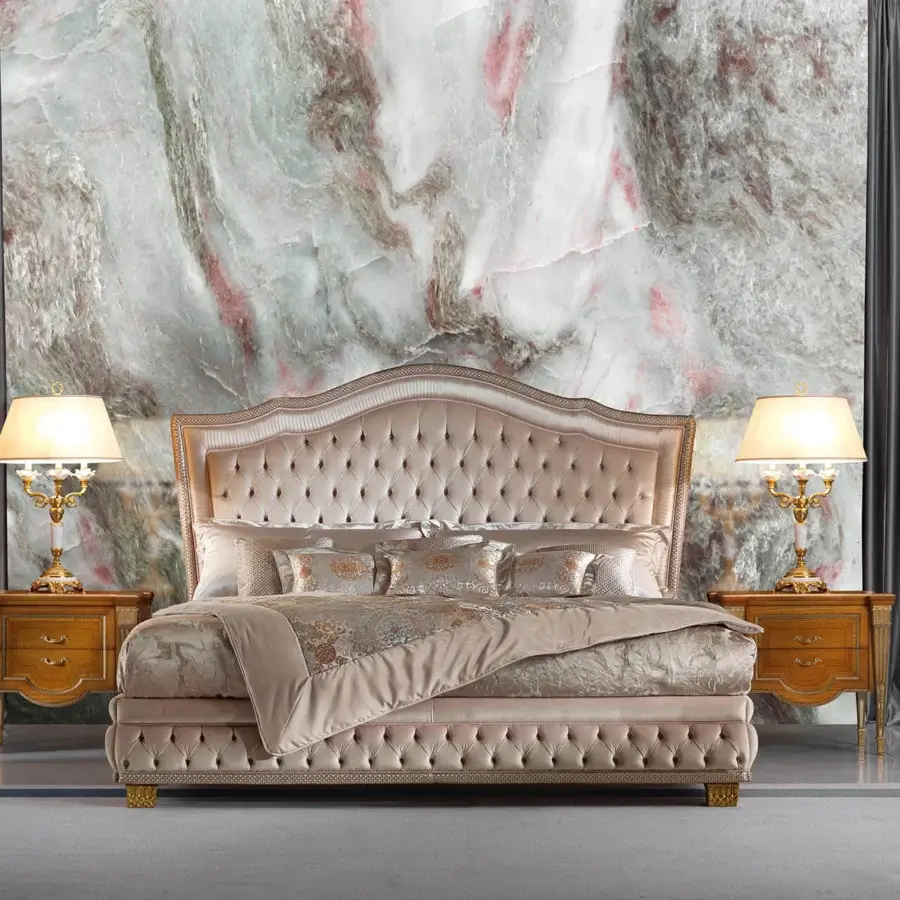 Distinguished Zanaboni W048/NT nightstand crafted in citronnier wood and myrtle briar with glossy finish